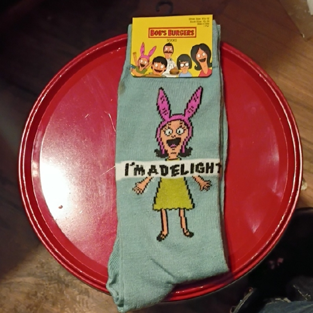 Bob's Burgers Green with Pink and Yellow Design